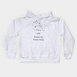 Key phrases of the zodiac signs: Pisces Kids Hoodie